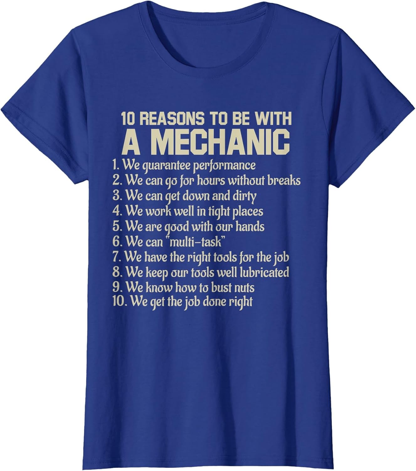 Funny 10 Reasons to Be with A Mechanic Saying Joke