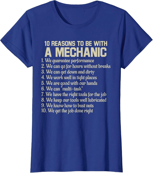 Funny 10 Reasons to Be with A Mechanic Saying Joke