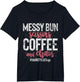 Messy Bun Scissors Coffee and Chaos Hairstylist