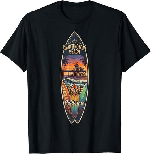 Vintage Huntington Beach California Surf Vibes Retro
