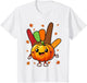 Thanksgiving Fall Pumpkin Hands Sign Language Lover Colorful