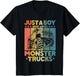 Just A Boy Who Loves Monster Trucks Retro Men Monster Truck