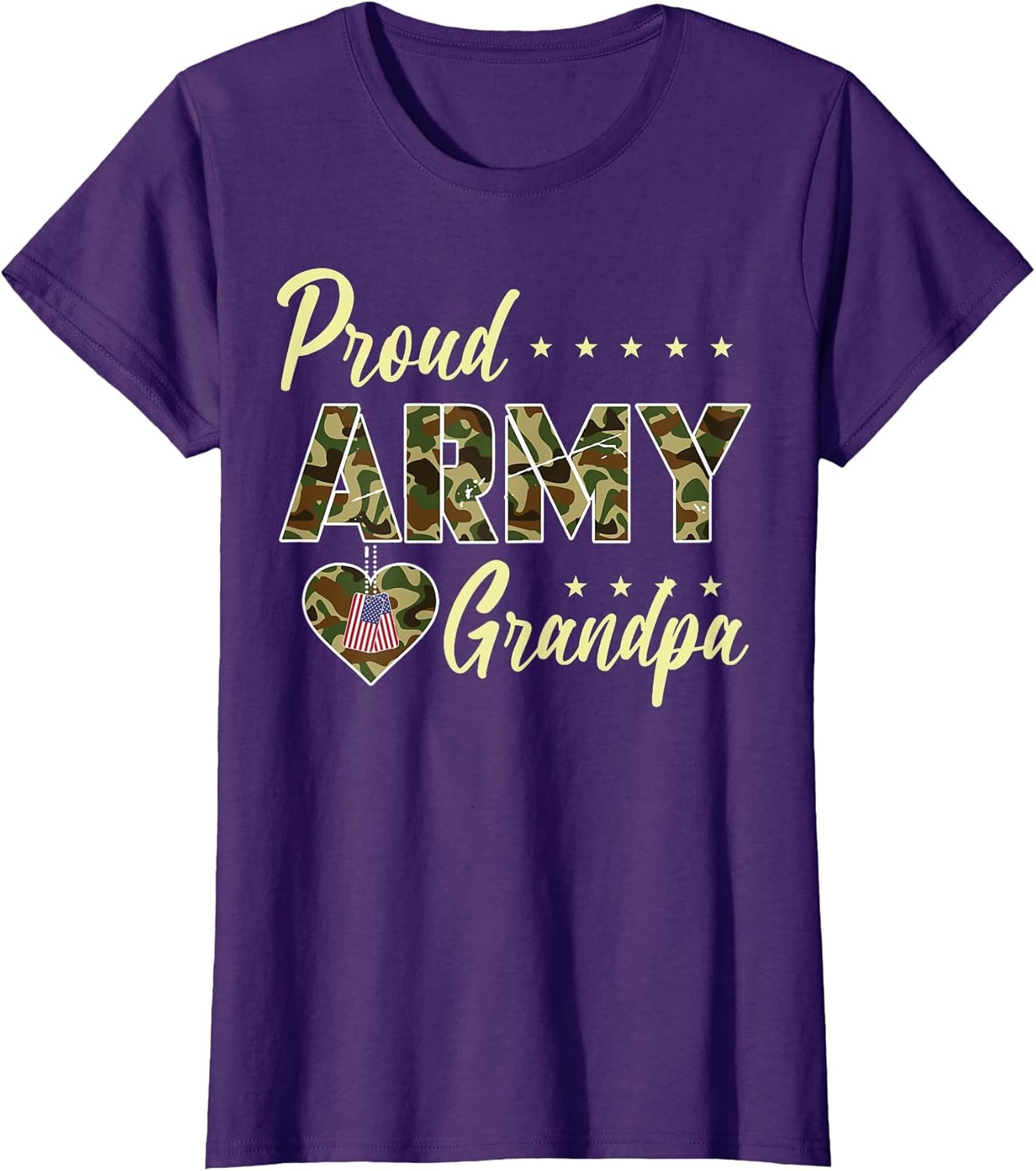 Proud Army Grandpa Camouflage Soldier Family Love Military