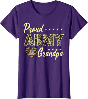 Proud Army Grandpa Camouflage Soldier Family Love Military