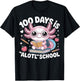 100 Days is Alotl School 100th Day of School Axolotl Kids