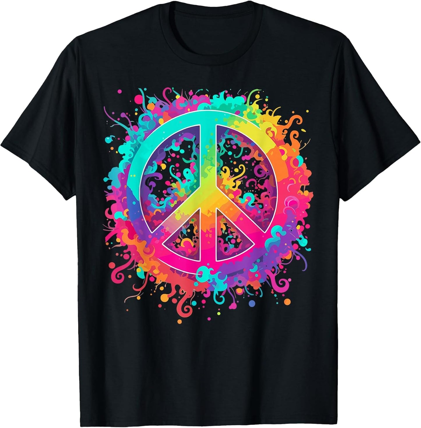 Colorful Peace Sign Hippie