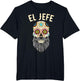 El Jefe Men The Boss Bearded Sugar Skull Day of The Dead
