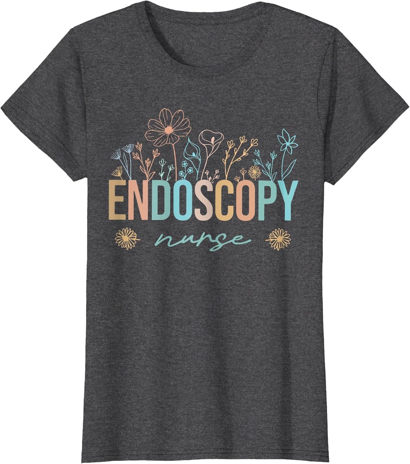 Retro Wildflower Endoscopy Nurse Nursing Nurse Appreciation