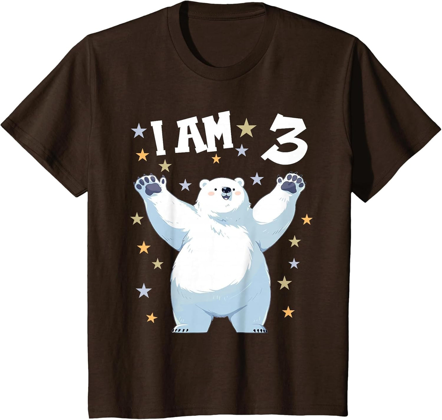 Kids 3 Years Old 3 Birthday Polar Bears Boy Girl Polar Bear