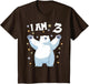 Kids 3 Years Old 3 Birthday Polar Bears Boy Girl Polar Bear