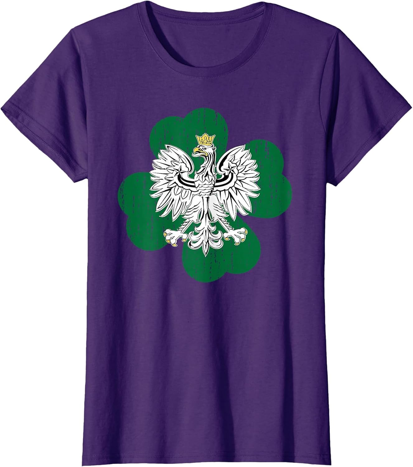 Polish Irish Heritage Polish Eagle Irish Clover