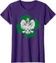 Polish Irish Heritage Polish Eagle Irish Clover