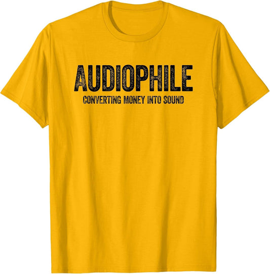 Audiophile Shirt Converting Money Into Sound Hi-Res Audio