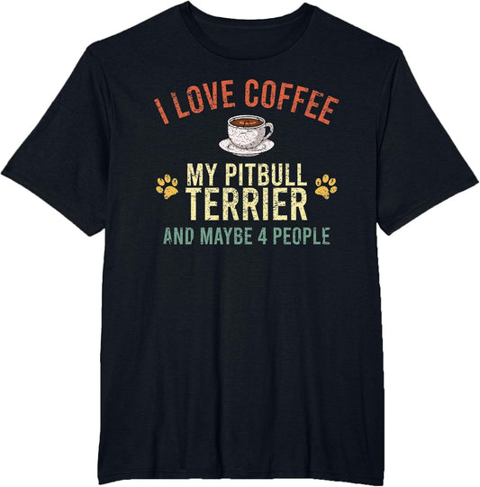 Love Coffee Mug Dog Owner Caffeine Cappuccino Doggy Pitbull