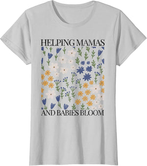 Doula Wildflowers Mother Baby Nurse Spring Future T Floral