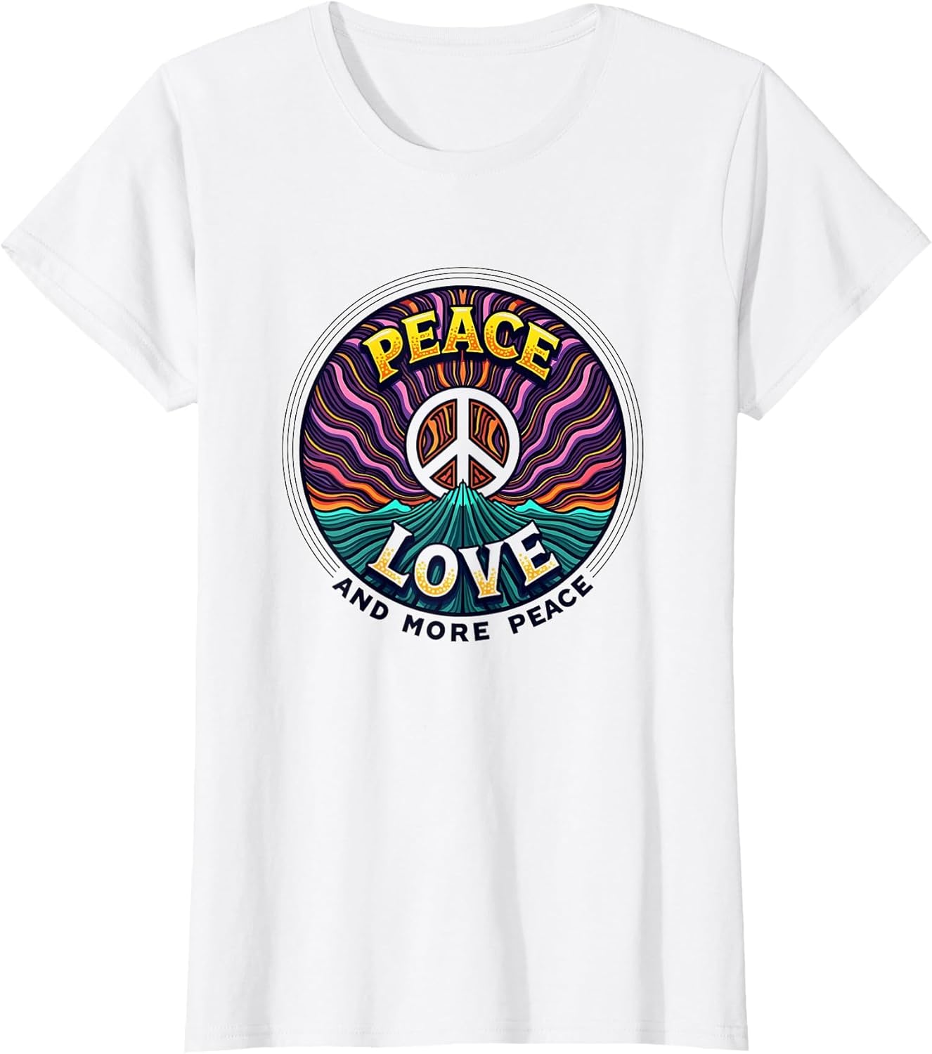 Hippie Peace Love Retro 60s Groovy Psychedelic Shirt