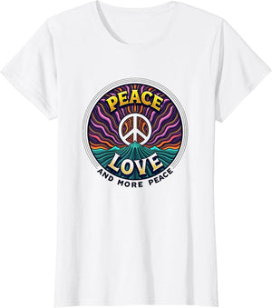 Hippie Peace Love Retro 60s Groovy Psychedelic Shirt