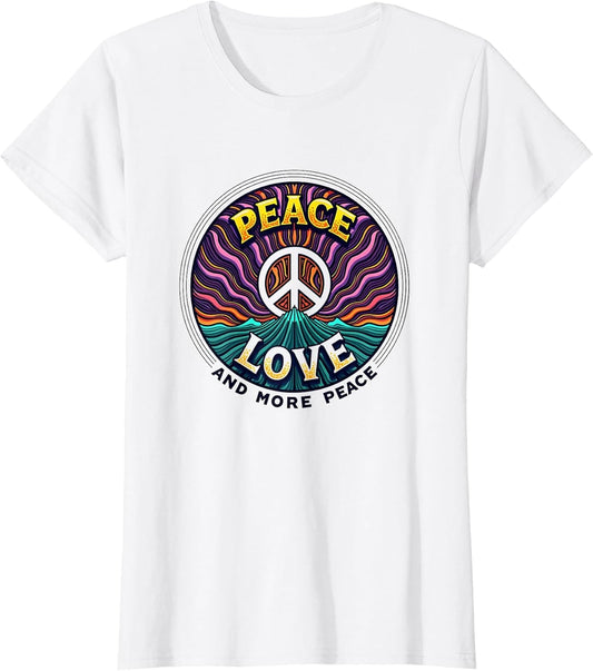 Hippie Peace Love Retro 60s Groovy Psychedelic Shirt