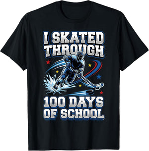 I Skated Through 100 Days of School Ice Hockey 100th Days