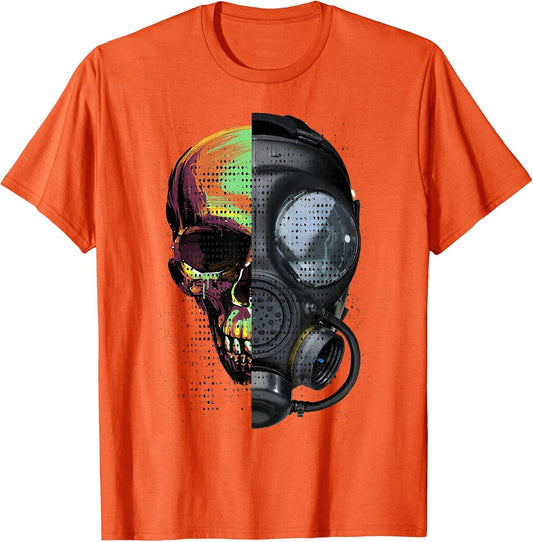 Acid Techno Shirt A Skull Gas Mask Hardstyle Acid