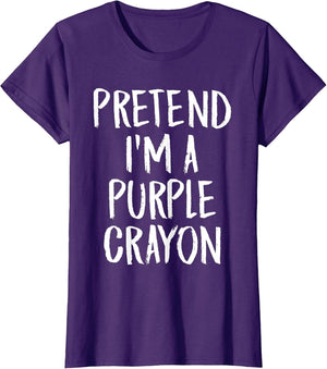 Pretend I'm A Purple Crayon Family Halloween Party Costume