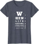 When Life Gets Blurry, Eye Doctor Snellen Chart Optometrist