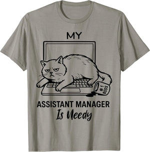 My Co-Worker is Needy - Funny Work from Home Cat Men Women