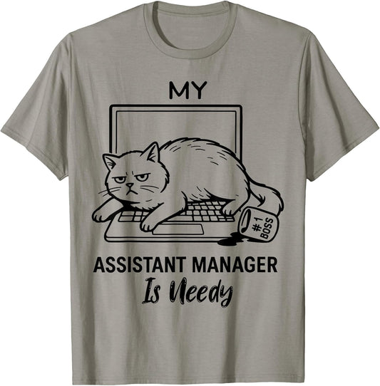 My Co-Worker is Needy - Funny Work from Home Cat Men Women