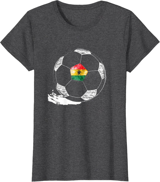 Vintage Soccer Ghana Flag Ghanaian Pride