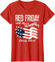 On Friday We Wear Red Friday for My Daughter Deployment Gift