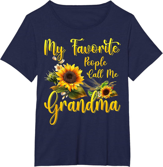 Sunflower My Favorite People Call Me Grandma Mother's Day