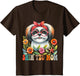 Shih Tzu Mom Dog Lover Mother's Day Retro Floral Women