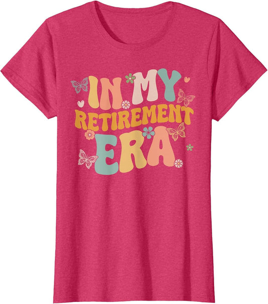 Groovy Floral in My Retirement Era Funny Women Retired Retro