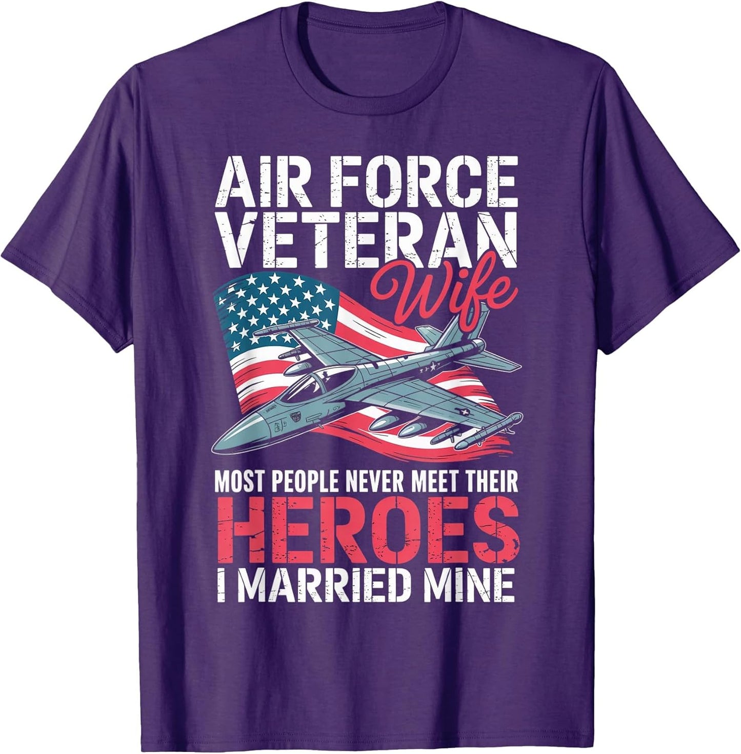 Air Force Wife American Patriotic Fighter Pilot Veteran