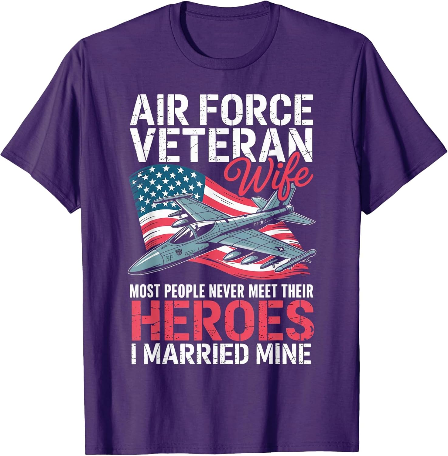 Air Force Wife American Patriotic Fighter Pilot Veteran
