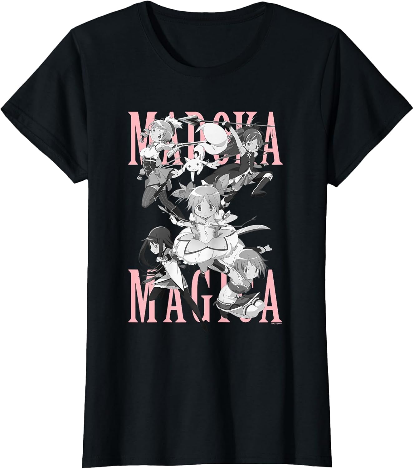 Madoka Magica Black and White Cast Action Pose Anime