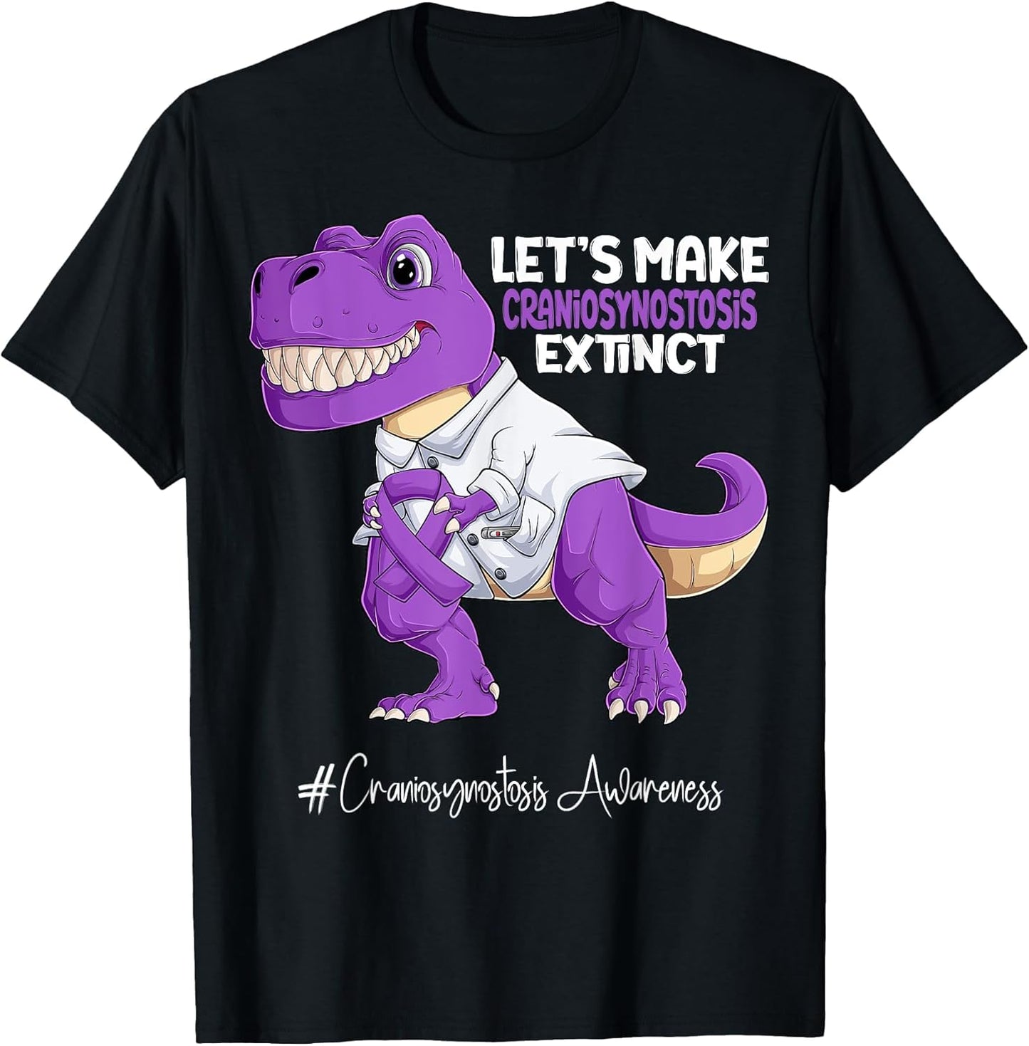 Purple Ribbon Trex Craniosynostosis Awareness