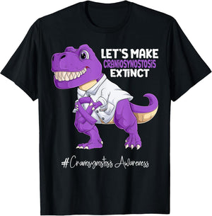 Purple Ribbon Trex Craniosynostosis Awareness