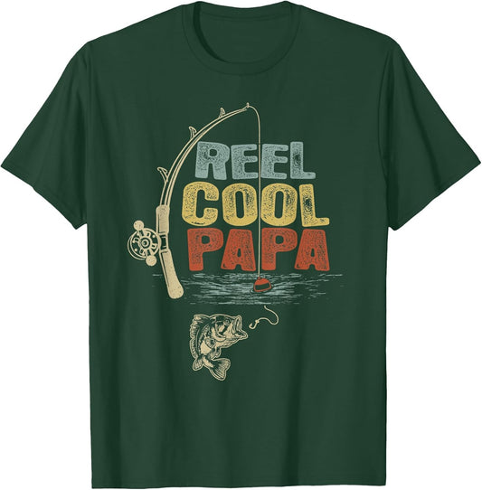 Funny Fisherman Vintage Reel Cool Papa