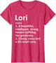 Lori Definition Personalized Name Funny