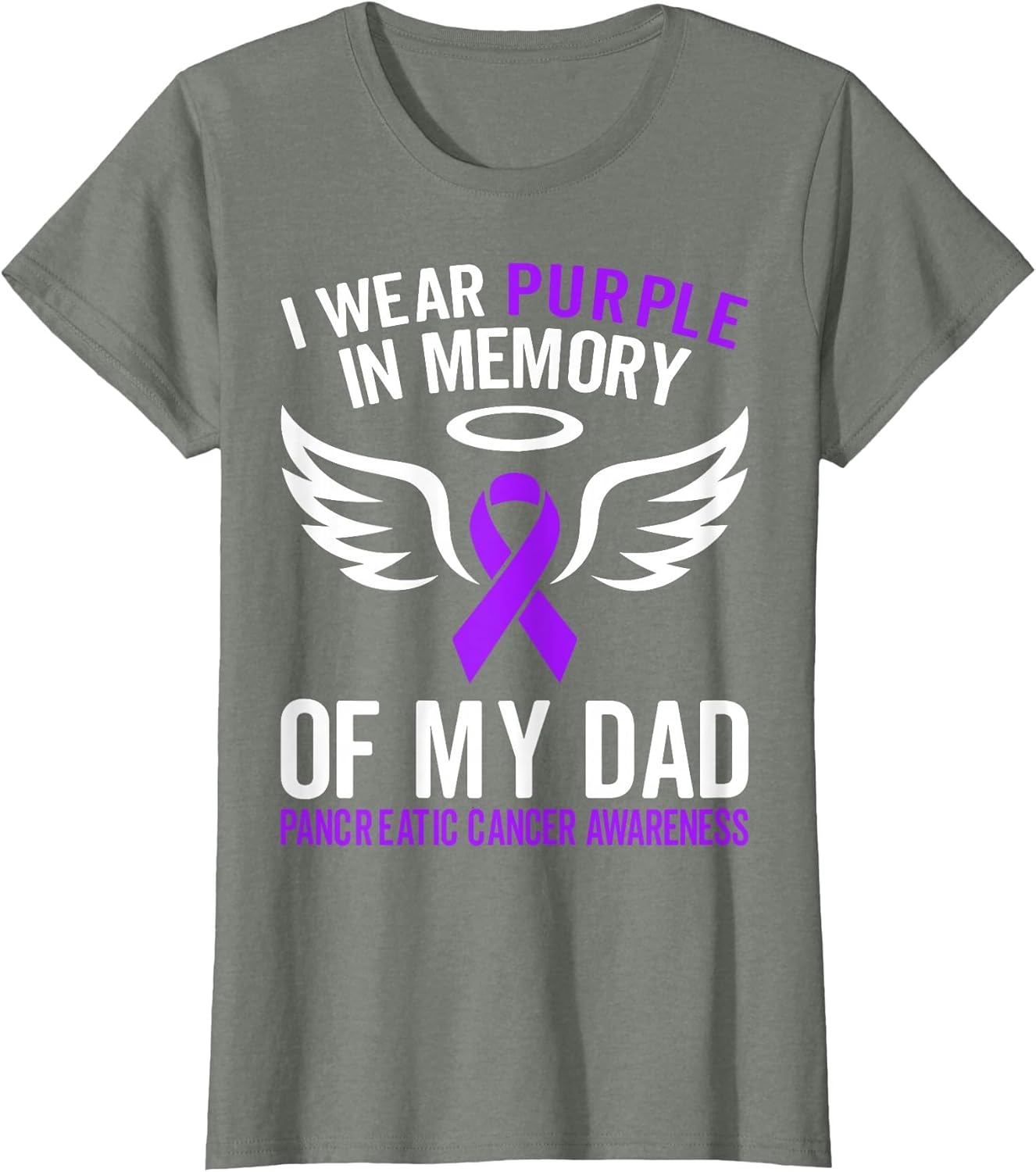 I Wear Purple in Memory of My Dad - Pancreatic Cancer