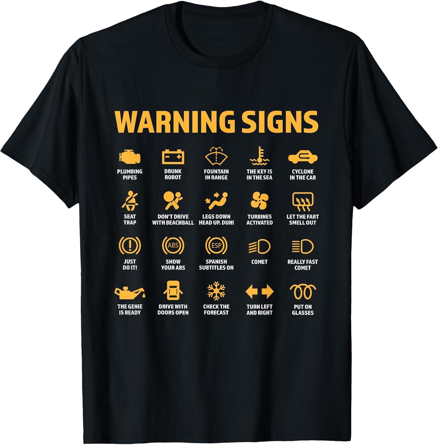 Funny Car Warning Signs Funny Driving Auto Mechanic Lights