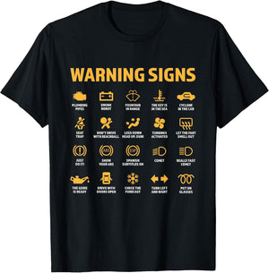Funny Car Warning Signs Funny Driving Auto Mechanic Lights