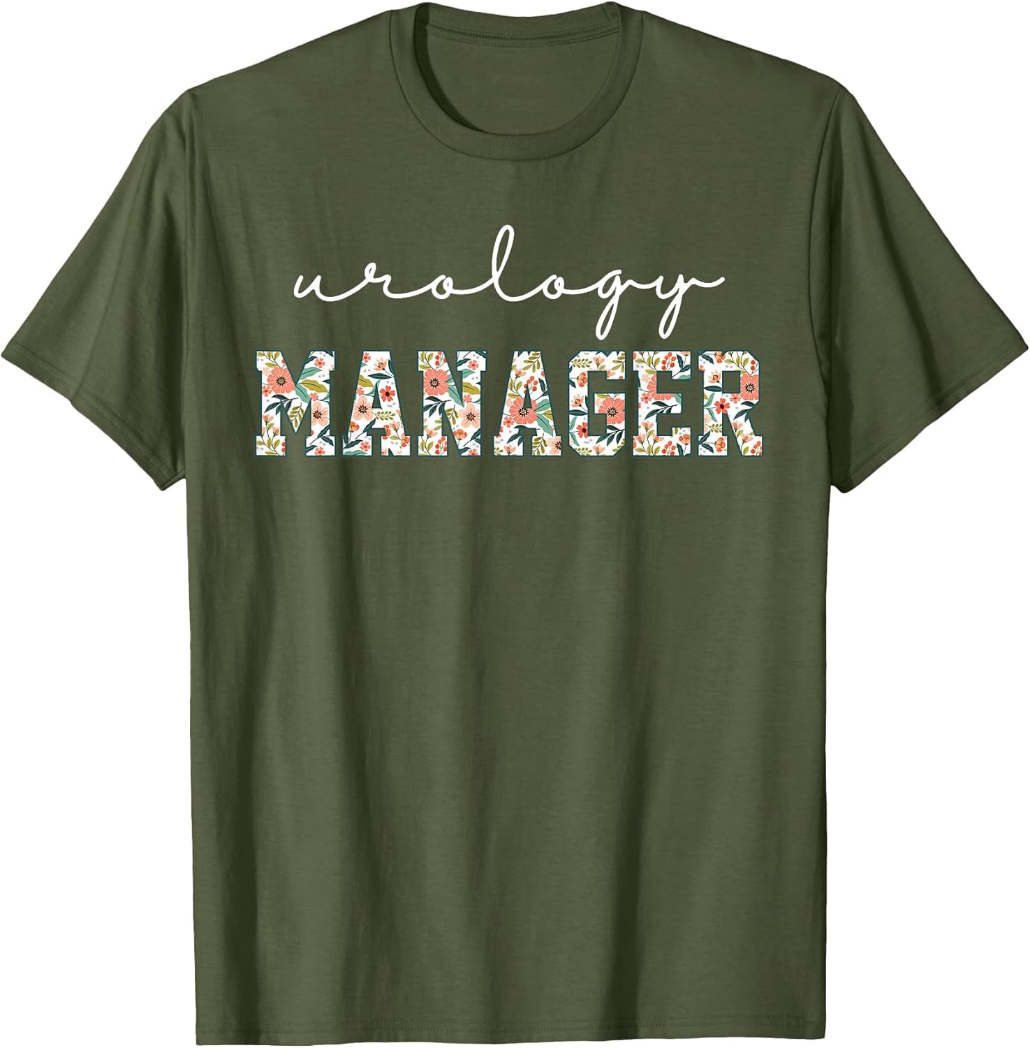 Retro Floral Urology Manager Urologists Nephrology Doctor