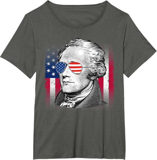 Alexander Hamilton USA Flag Patriotic American 4th of July