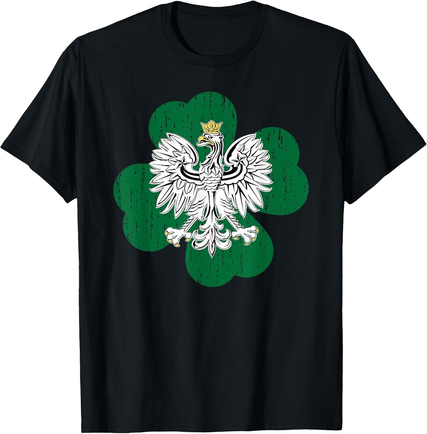 Polish Irish Heritage Polish Eagle Irish Clover