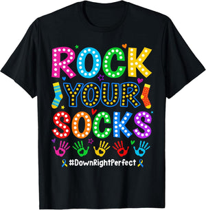 Rock Your Socks World Down Syndrome Awareness Day Women Kids
