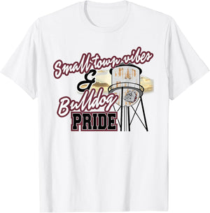 Small Town Vibes Bulldog Pride Maroon Bulldogs School Spirit