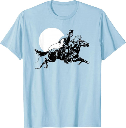 Minimalist Roping Cowboy Vintage Retro Western