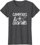 Campfires and Cocktails Funny Camper Camping Funny Drinking